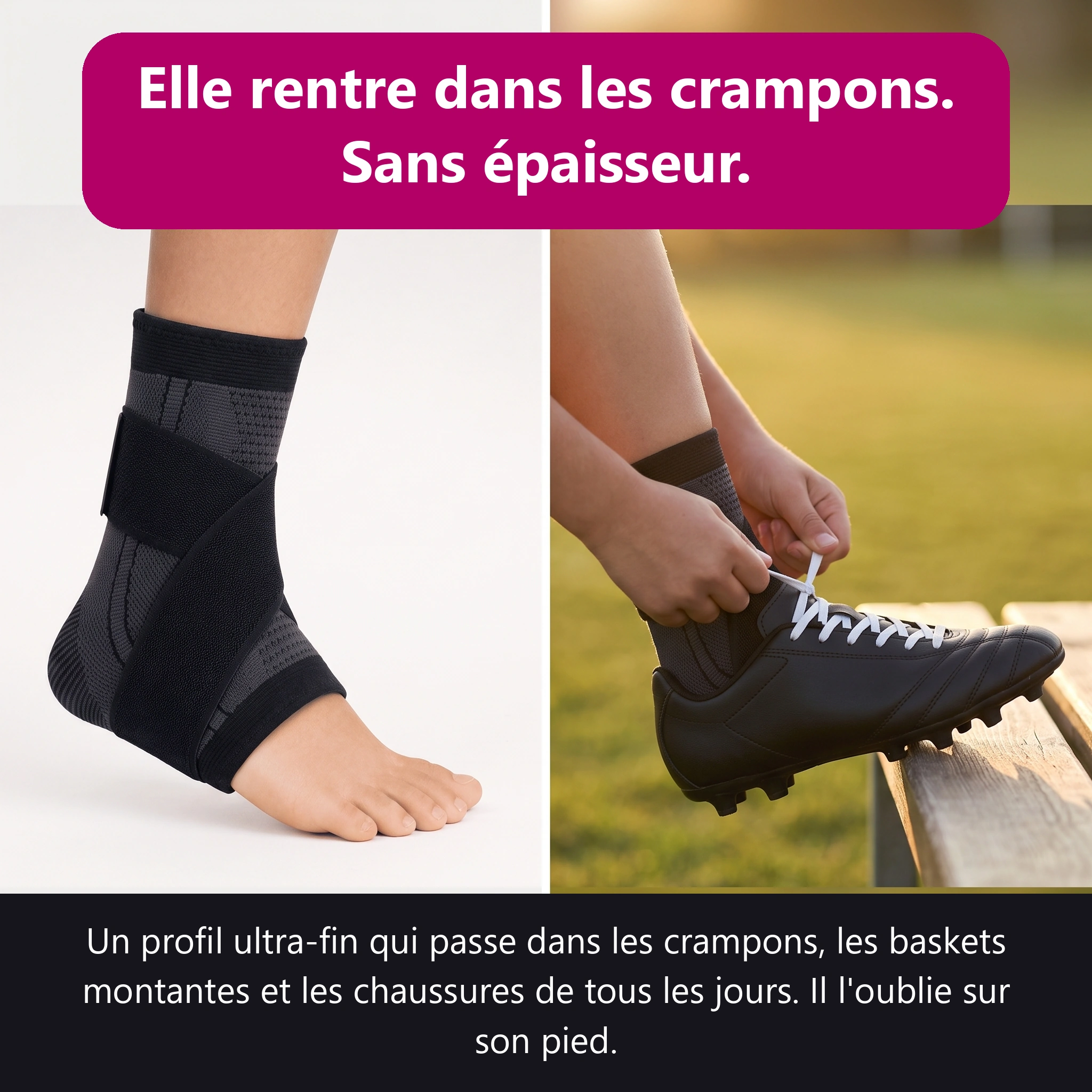 Talonéo dans les crampons